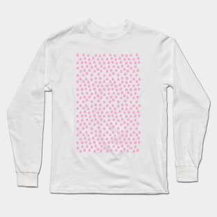 Dots Pink Long Sleeve T-Shirt